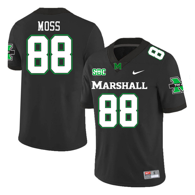 Marshall Thundering Herd #88 Randy Moss College Football Jerseys,Uniforms-Black